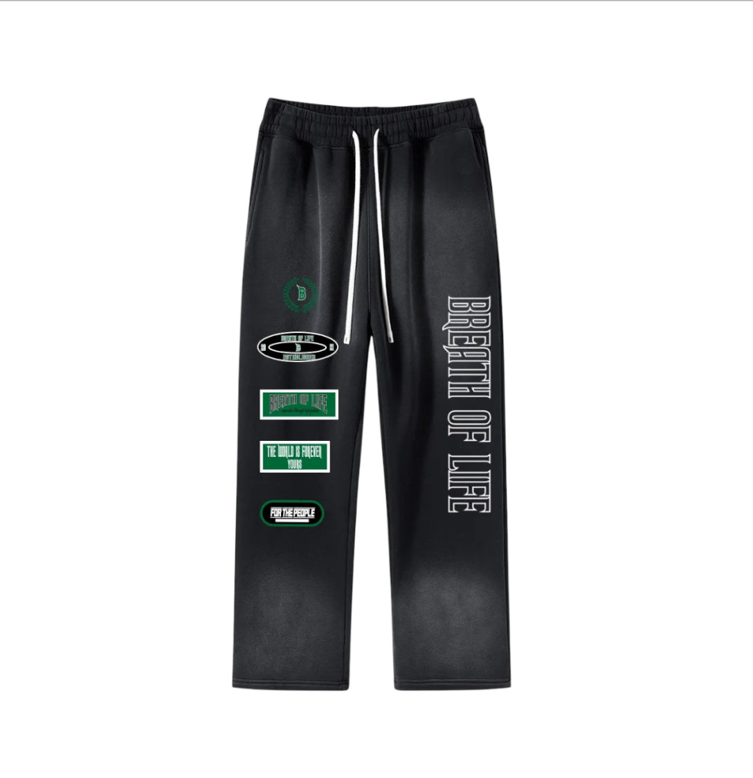 “ For The People” Embroidery Patch Logo Sweatpants